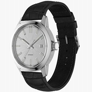 Automatic Watch Closed Leather Bracelet