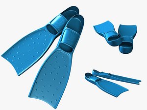 flippers fins 3d model
