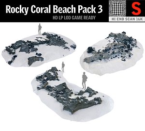rocky beach pack 3 3D model