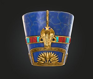 Queen Nefertiti Head Dress Hyper Realistic Ancient Egyptian 3D