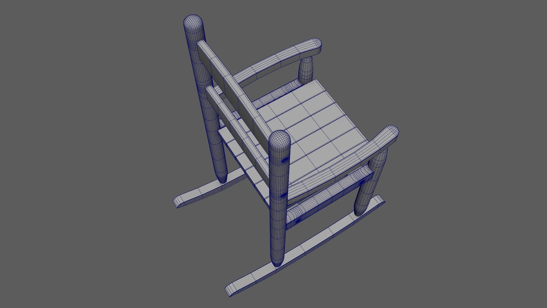 Chair No 9 Rocking Chair Cane Rocker Aluminum Version Model ...