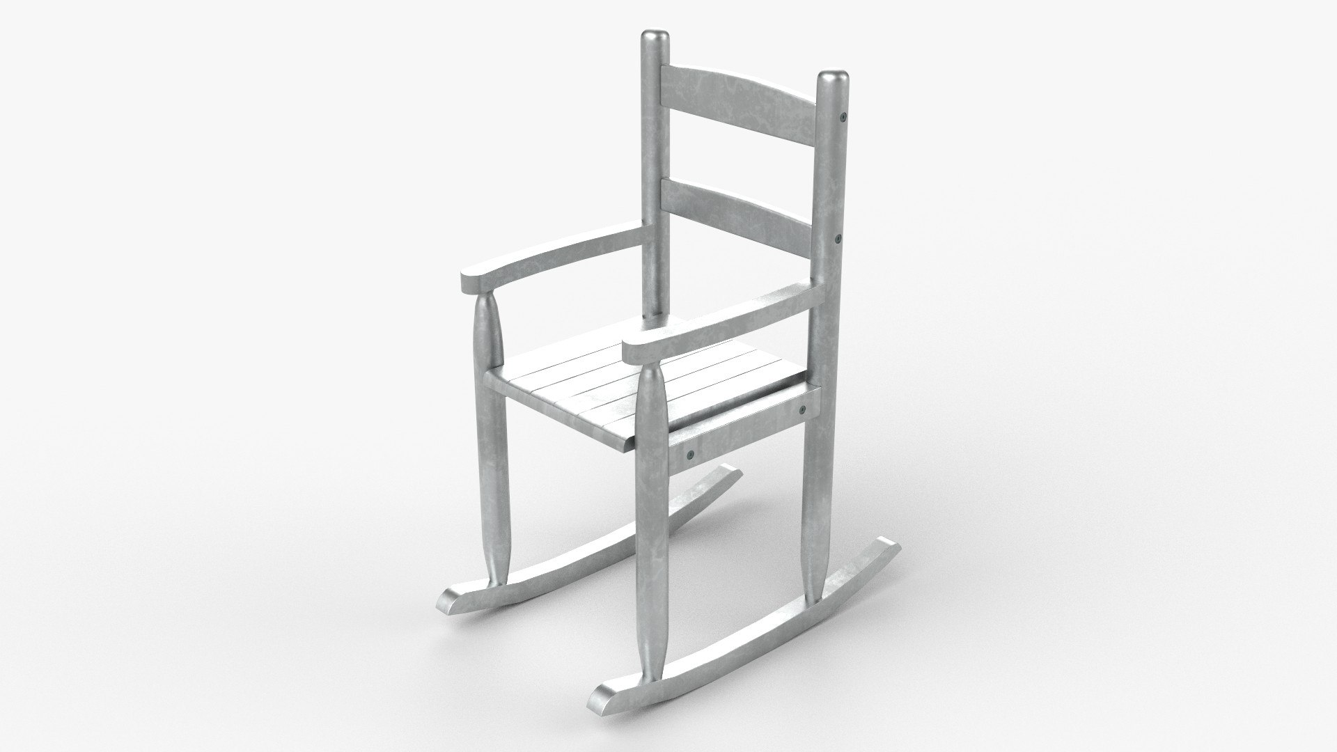 Chair No 9 Rocking Chair Cane Rocker Aluminum Version Model ...