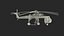 Sikorsky S-64 Skycrane Helicopter Cargo Rigged