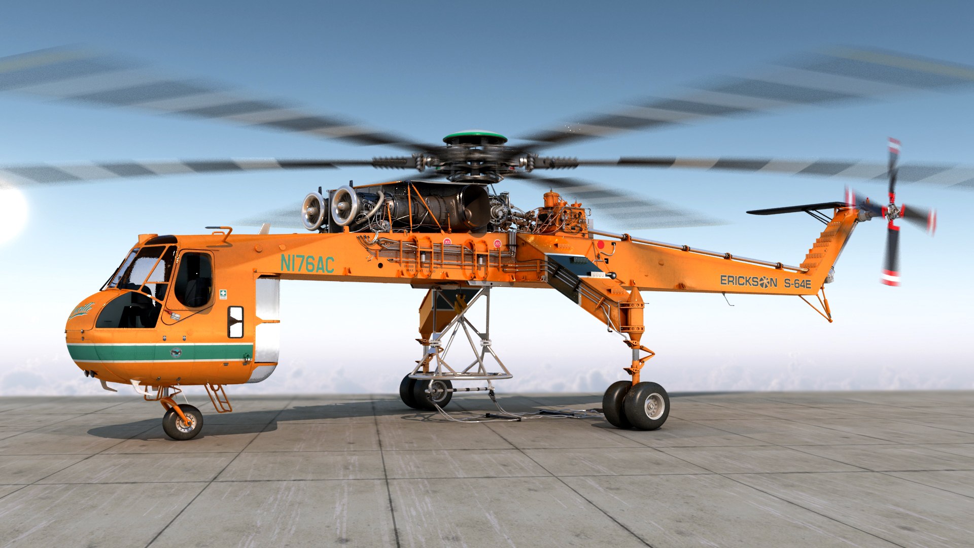 Sikorsky S-64 Skycrane Helicopter 3D Model - TurboSquid 1495746 Sikorsky S-64 Skycrane Helicopter 3D Model - TurboSquid 1495746
