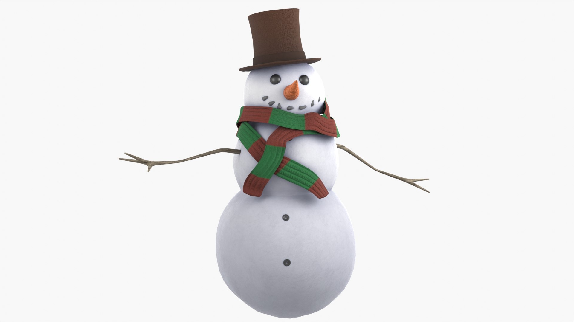 3D Model SnowMan - TurboSquid 2140570