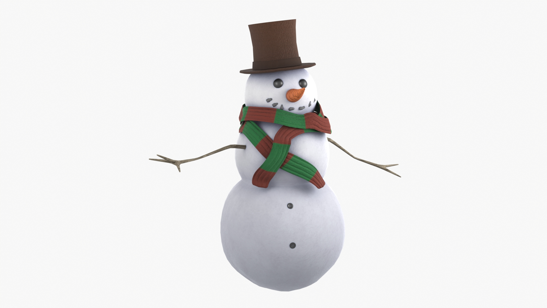 3D Model SnowMan - TurboSquid 2140570