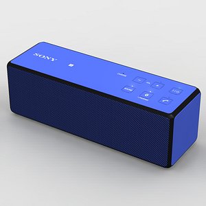 sony srs-x33 blue bluetooth 3d model