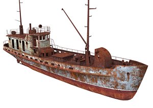 Old Abandoned Rusted Ship 2