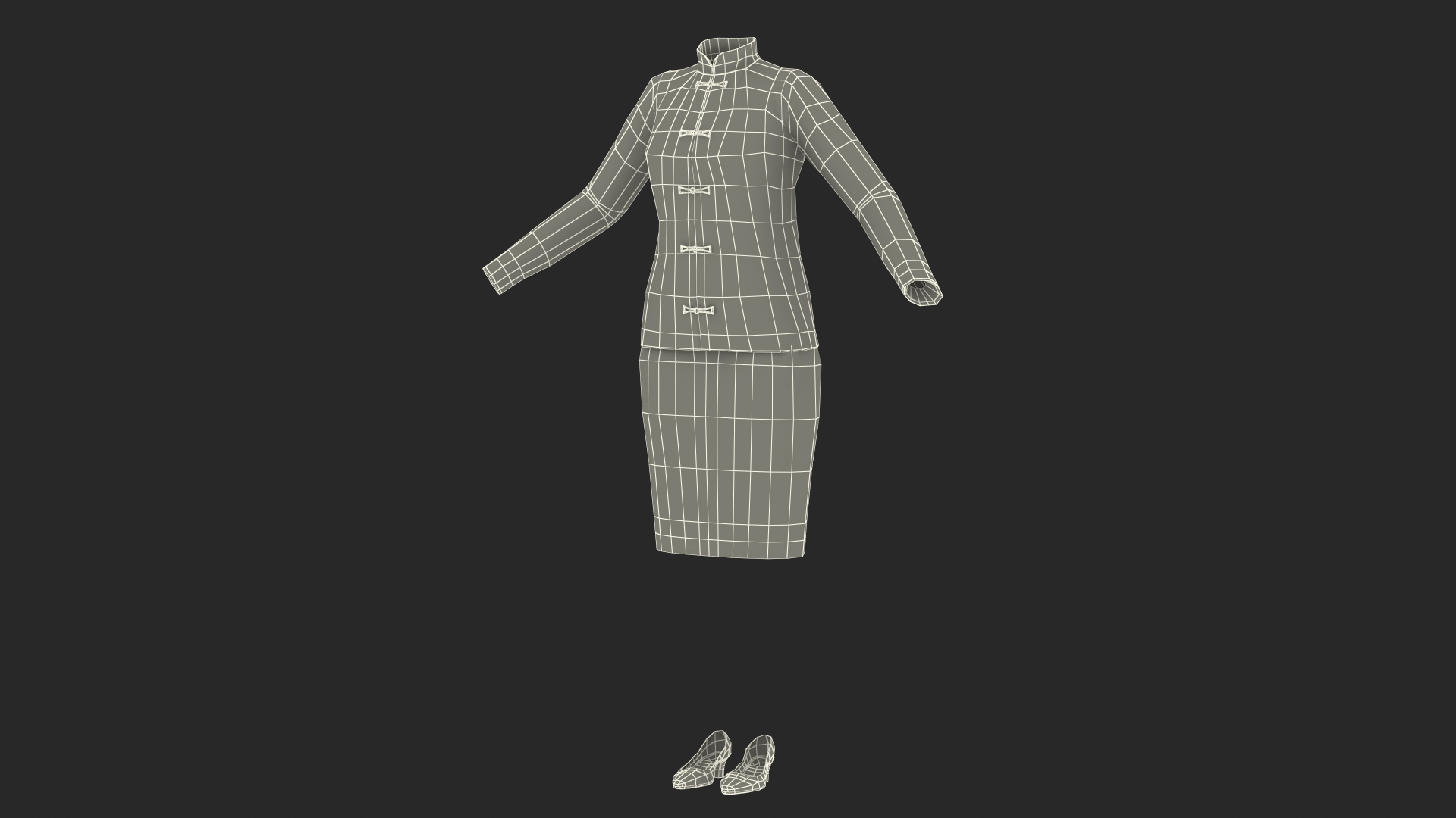3D Traditional Chinese Clothes For Women Model - TurboSquid 2084392