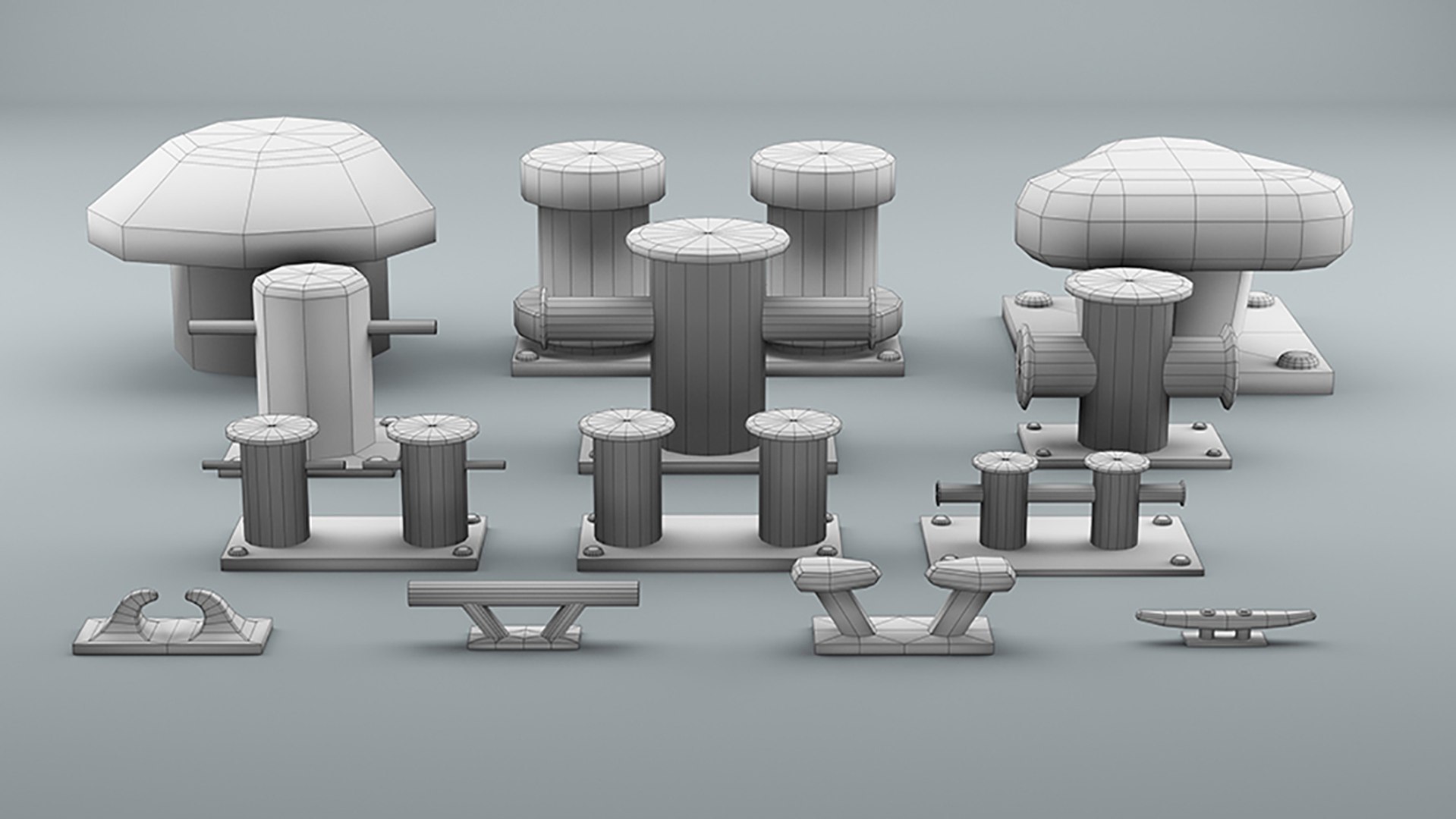 Used Sea Bollards Ship 3D Model - TurboSquid 1310836