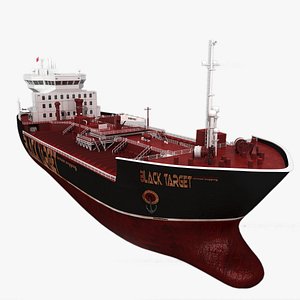 3d oil ship model