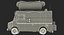 Hot Dog Truck Rigged 3D Model