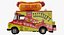 Hot Dog Truck Rigged 3D Model