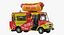 Hot Dog Truck Rigged 3D Model
