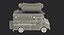 Hot Dog Truck Rigged 3D Model