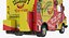 Hot Dog Truck Rigged 3D Model