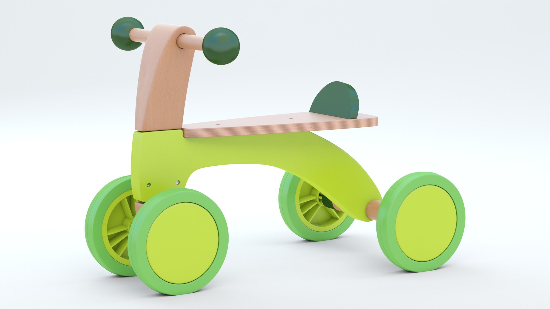3D Hape Scoot Around Ride On Wood Bike Model TurboSquid 1983771
