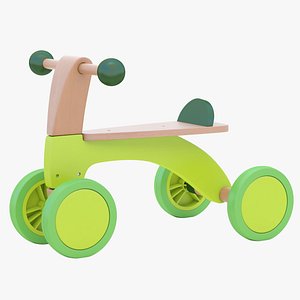 3D Hape Scoot Around Ride On Wood Bike model