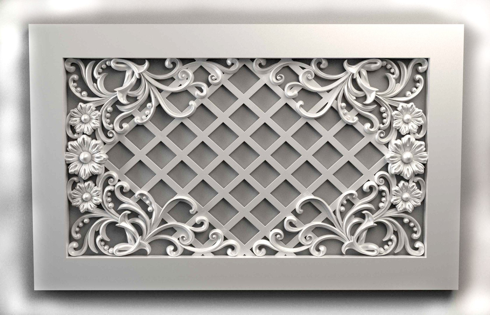 RADIATOR GRILL FOR CNC ROUTER Model - TurboSquid 2254429