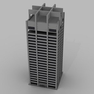 3d model skyscraper sky scraper