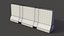 3D Barriers And Barricades HD model