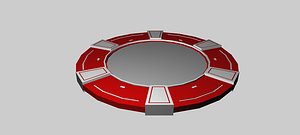 poker chip 3d 3ds