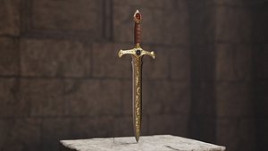 Realistic Game Ready Sword Set 01 3D model