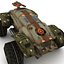 Militärfahrzeug schweres SciFi-Armee-niedriges Auto