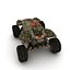Militärfahrzeug schweres SciFi-Armee-niedriges Auto