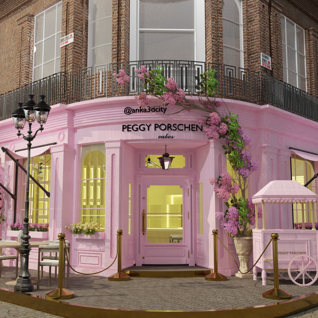 Peggy Porschen Cafe London Model - TurboSquid 2358125