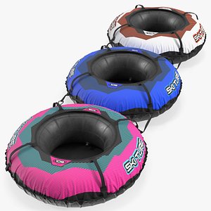 Inflatable Snow Sleds 3D model