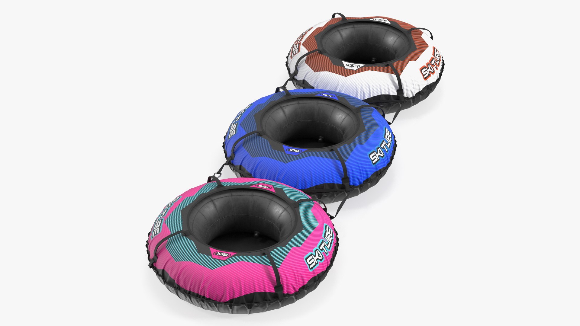 Inflatable Snow Sleds 3D model preview