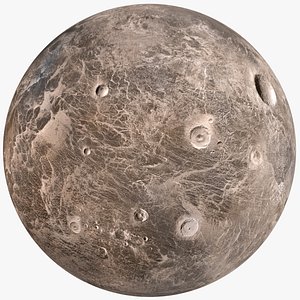 3D fictional alien planet model