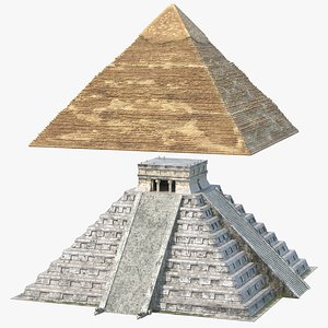 3D pyramids model