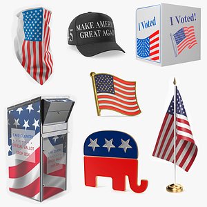 3D Patriotic and Voting Collection