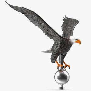 Flying Eagle Flagpole Topper