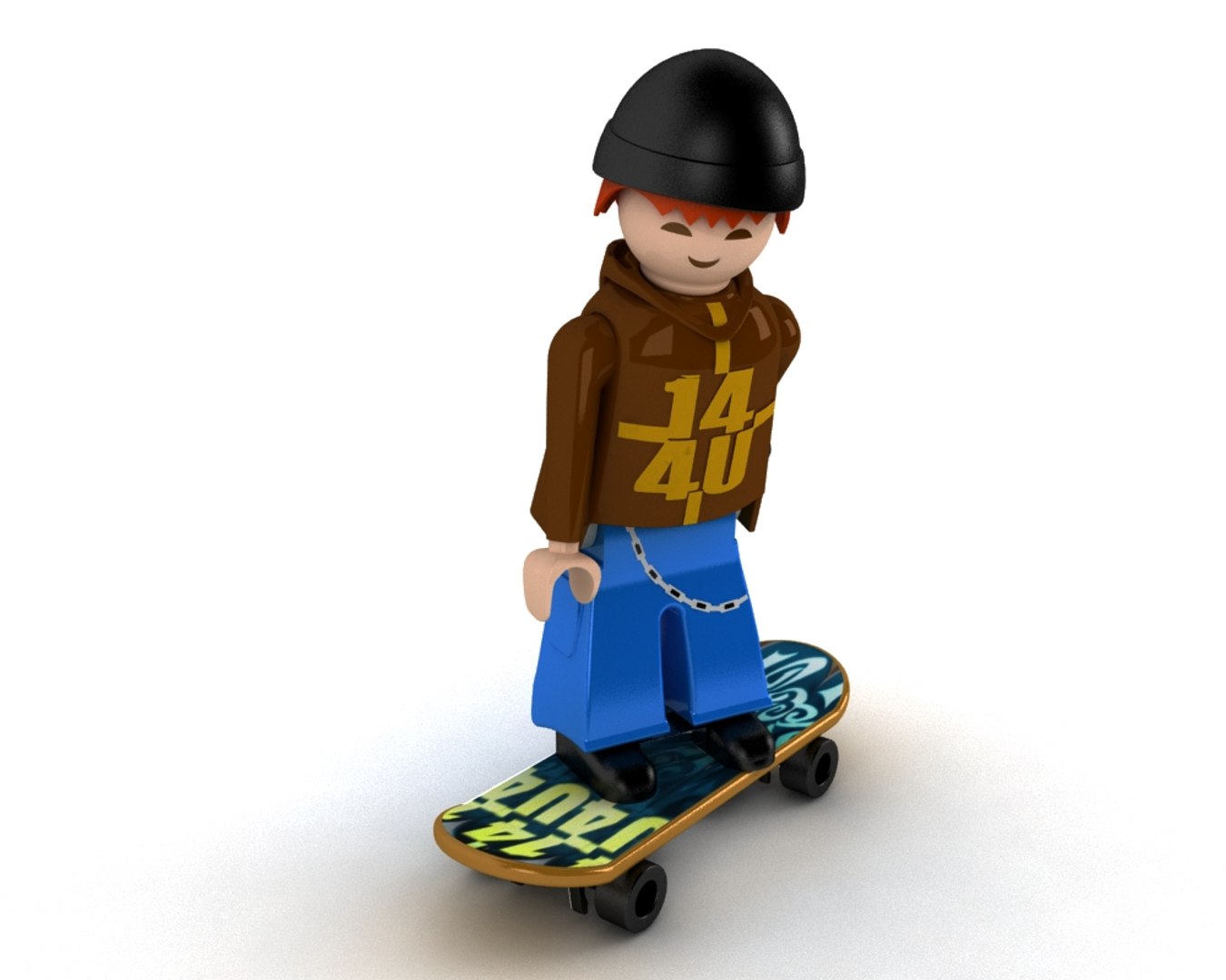 Playmobil Skater Toy 3d Model