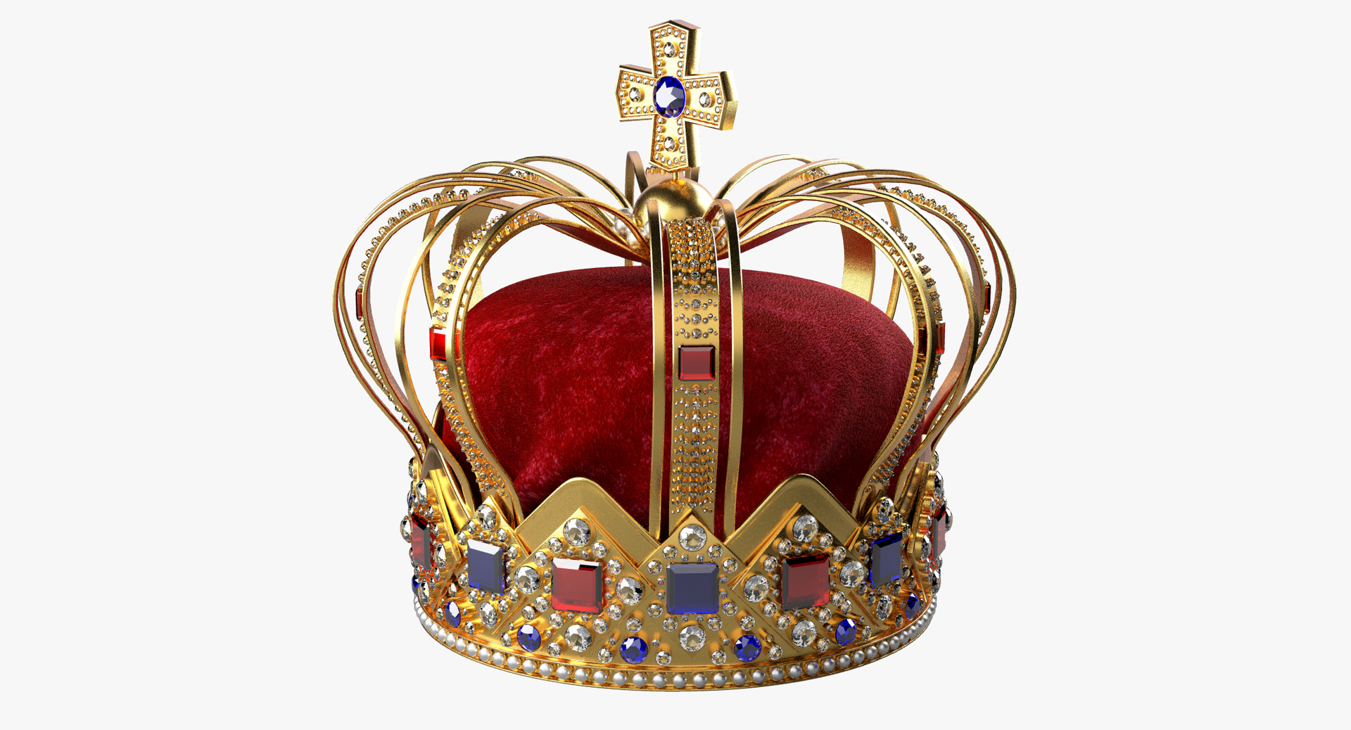 King crown 3D model - TurboSquid 1302691