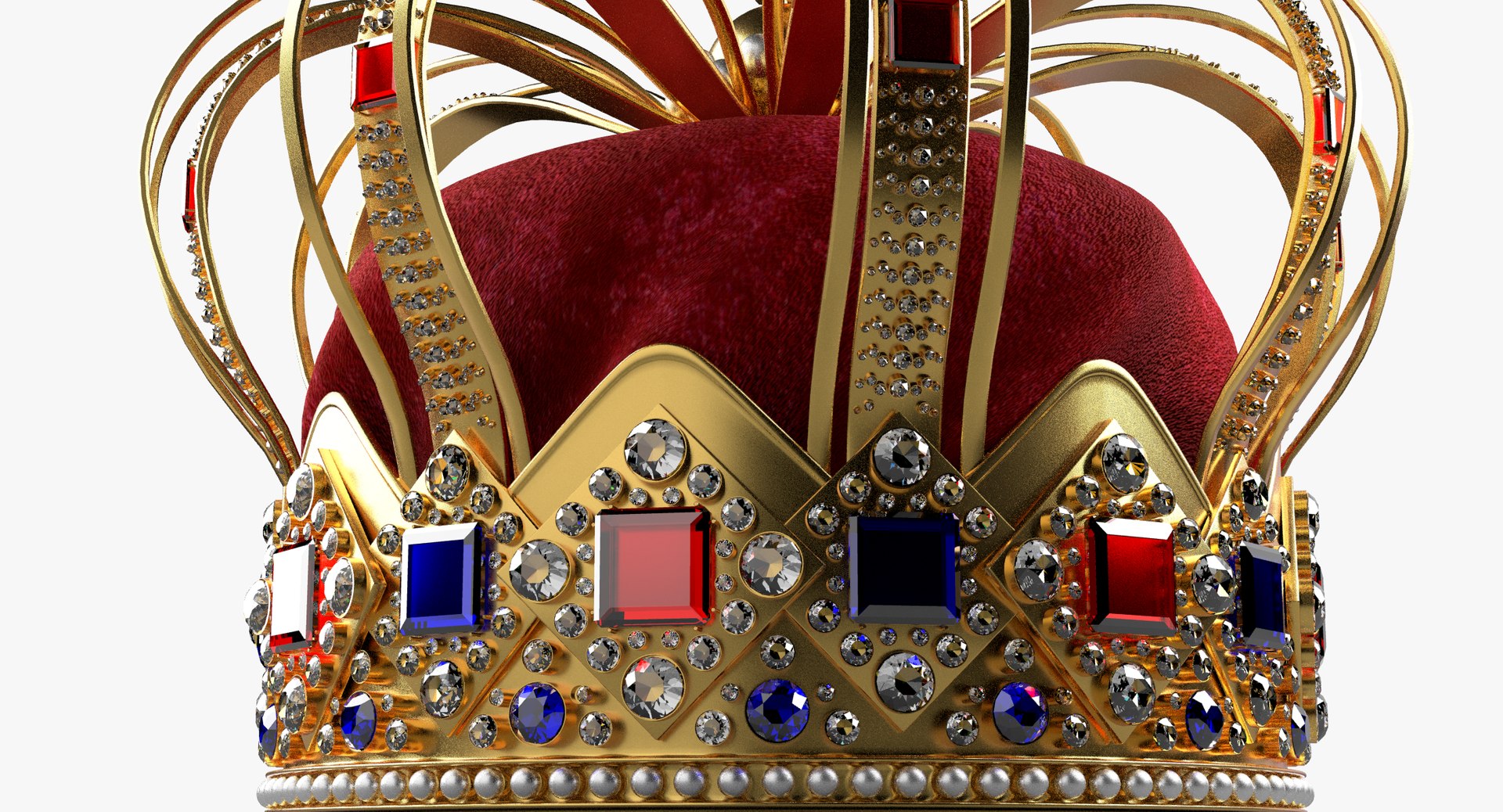 King crown 3D model - TurboSquid 1302691