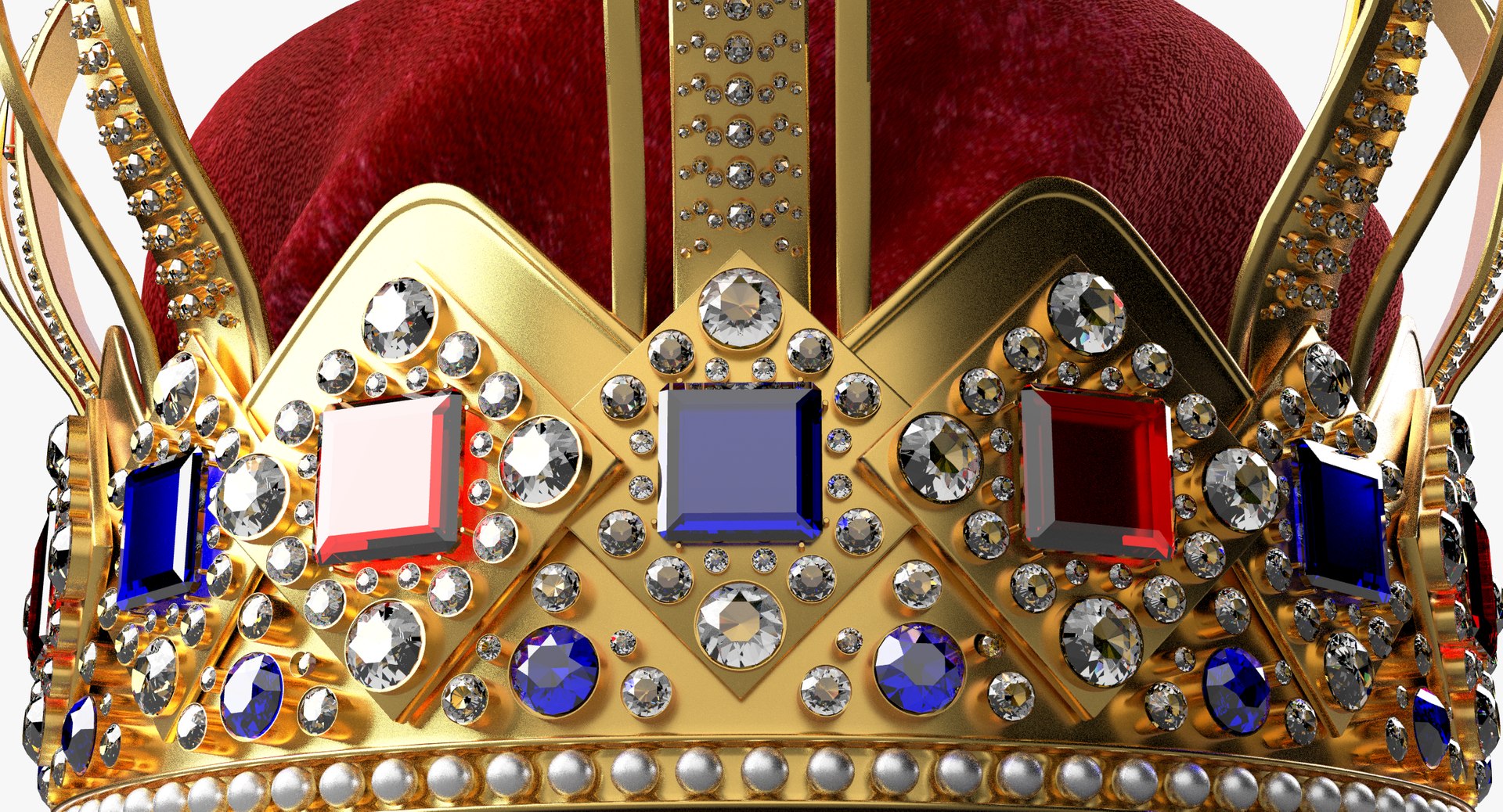 King crown 3D model - TurboSquid 1302691