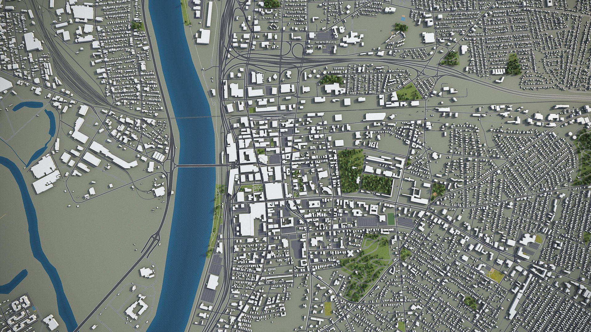 3D springfield hartford surrounding - model - TurboSquid 1471337