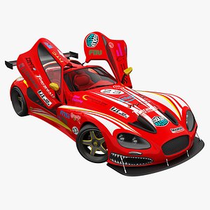 3d race car gillet vertigo model