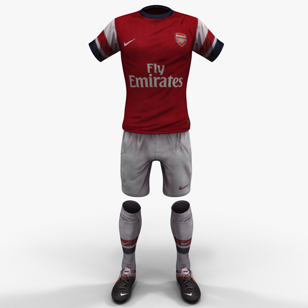 3d soccer clothes model
