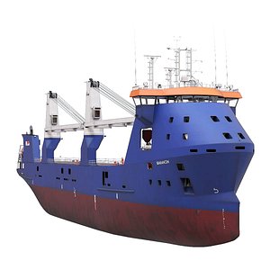 MULTIPURPOSE HEAVY LIFT FREIGHT SHIP 3D model