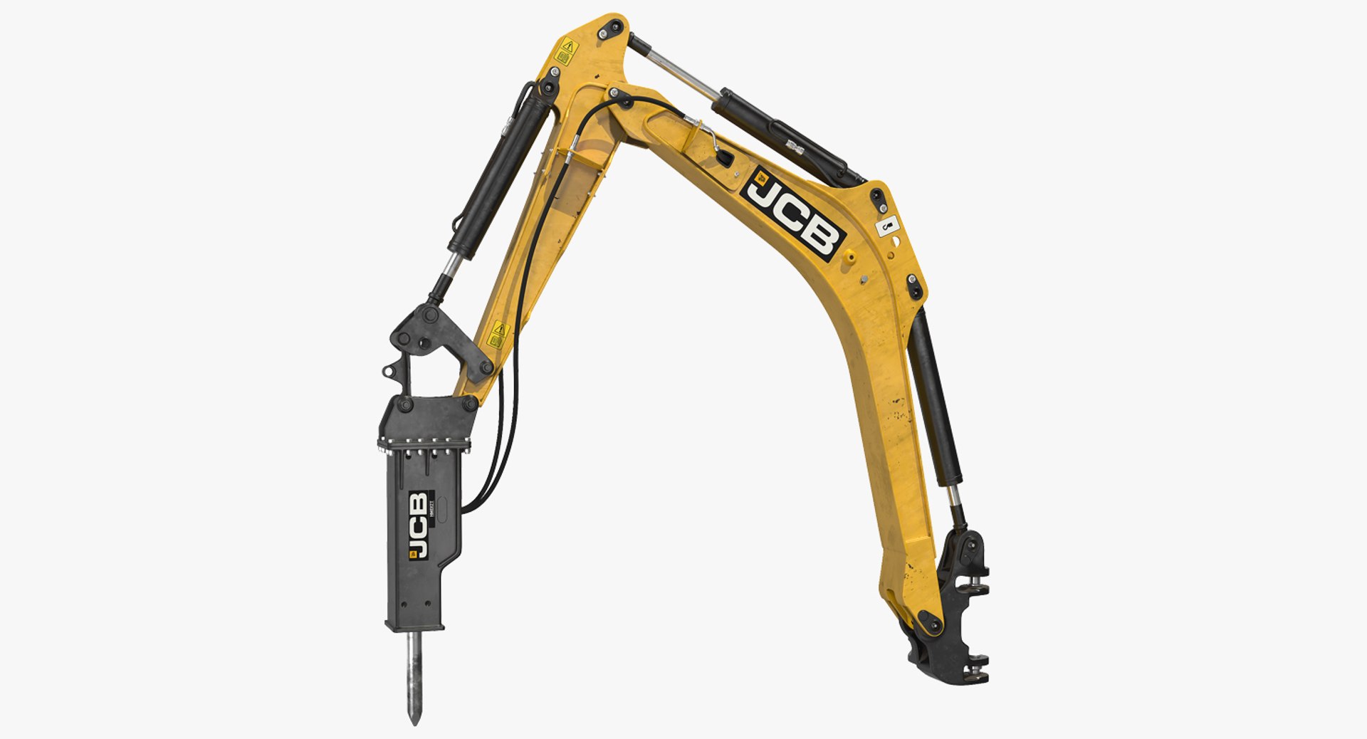 Arm with HM012T Breaker Rigged 3D Model preview