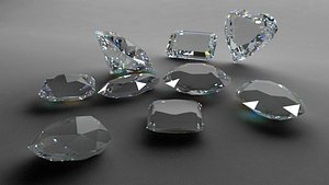 3d model diamond jewellery