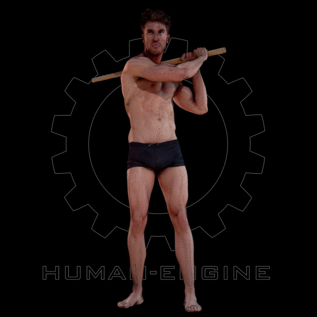 3d Male Scan - Mick Model