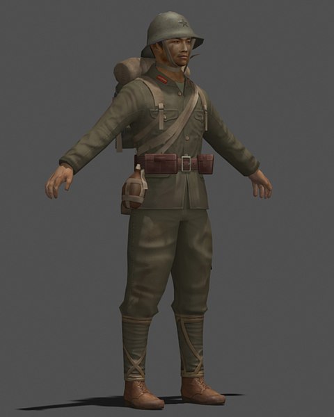 3dsmax character vietnam soldier