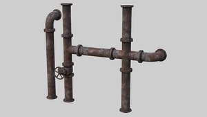 3D industrial pipes