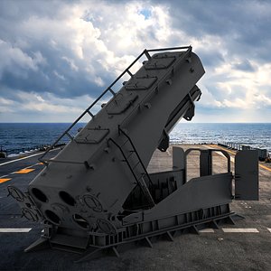 Mk-143 Armored Box Launcher with Tomahawk Gray Open